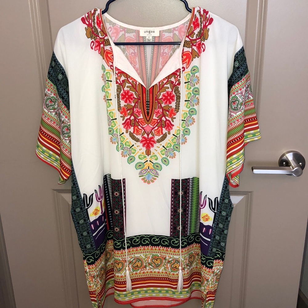 Colorful flowy dress